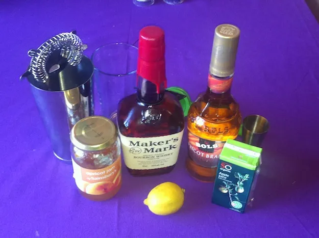 Apricot Sours Ingredients: Makers Mark used instead of Bulleit Bourbon Apricot Sours Ingredients